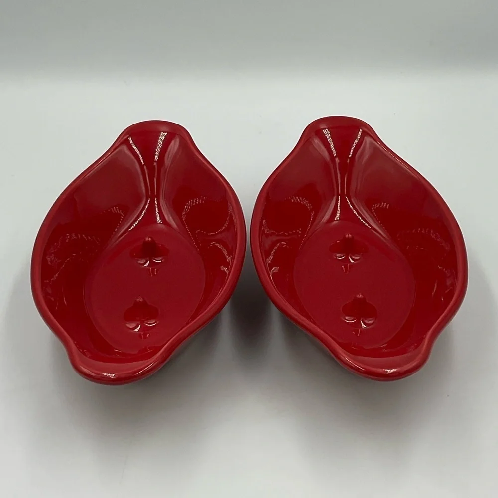 Pfaltzgraff Red Glazed Baked Potato Dishes - Set of 2